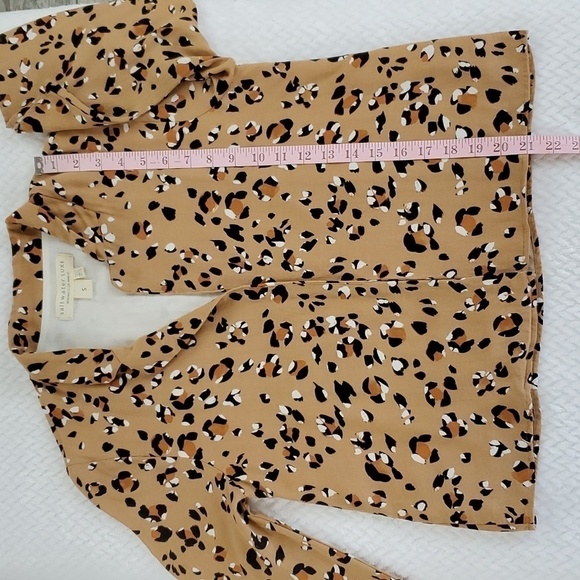 Saltwater LUXE Leopard Print Blazer "Garvey" Light Jacket Blazer Size Small - Picture 8 of 17